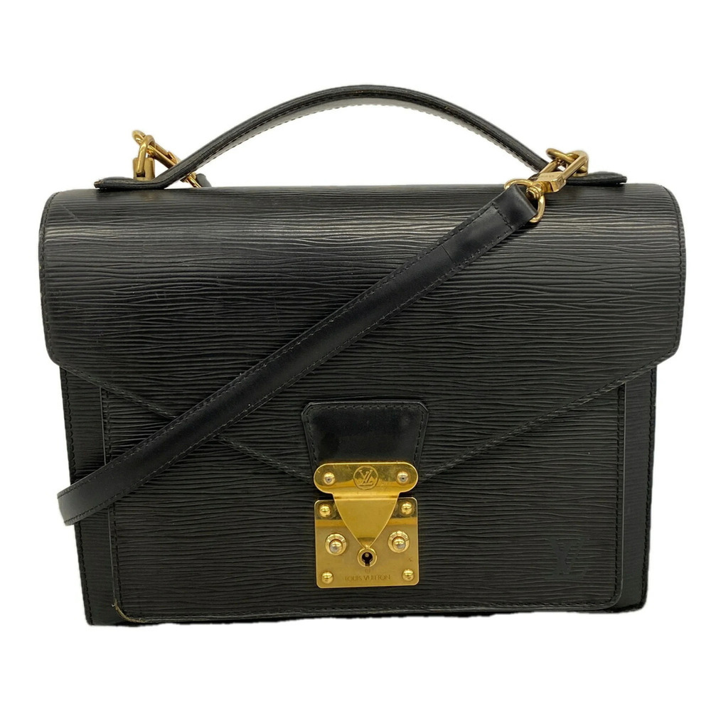 Louis Vuitton Epi Monceau 28 Handbag M52122 Noir 2-way bag for women